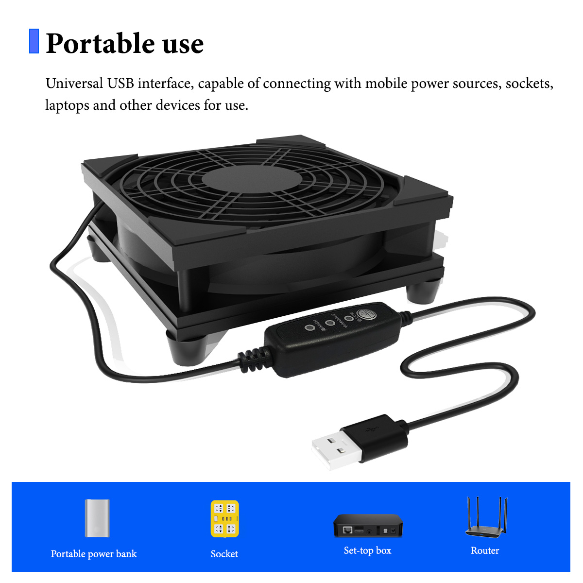 Cichy wentylator chłodzący USB – Usb Desk Fan recenzja i cena
