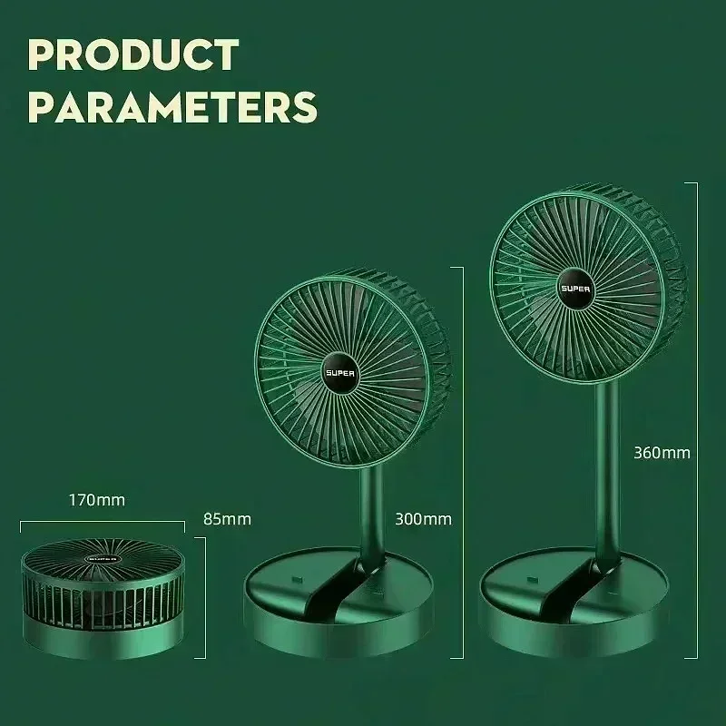 Regulowany Składany Wentylator – Usb Desk Fan recenzja i cena