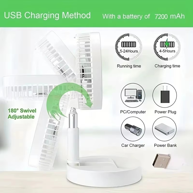 Wysuwany Przenośny Mini Składa – Usb Desk Fan recenzja i cena