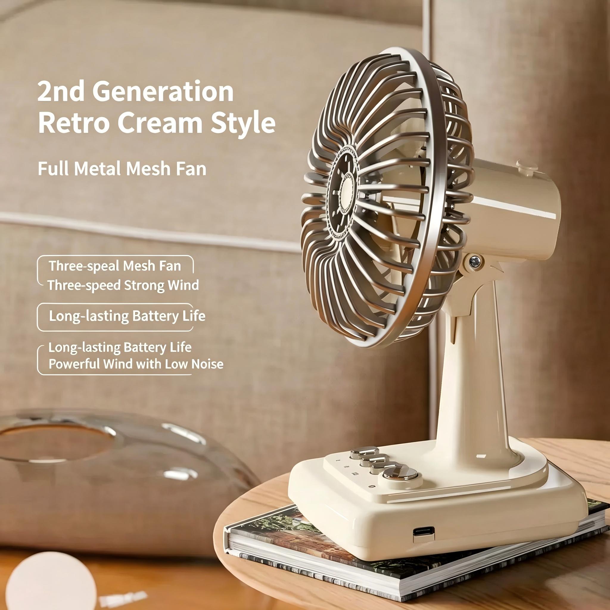 Retro wentylator biurkowy ze s – Usb Desk Fan recenzja i cena