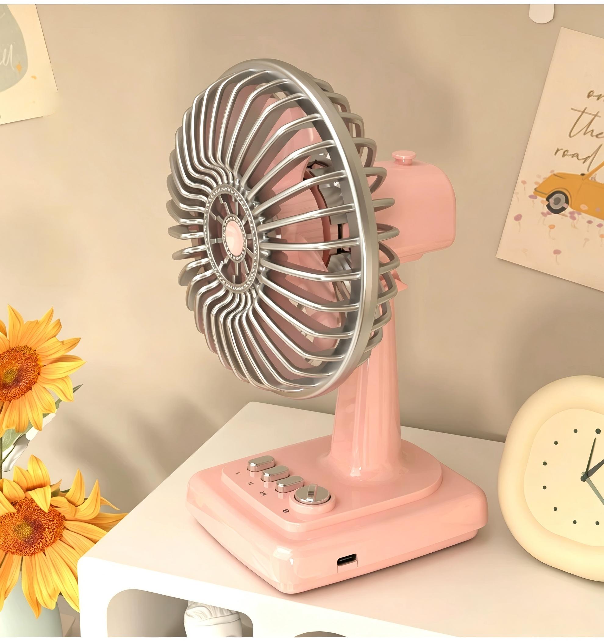 Retro wentylator biurkowy ze s – Usb Desk Fan recenzja i cena